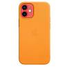 Фото — Чехол для смартфона Apple MagSafe для iPhone 12 mini, кожа, «золотой апельсин»